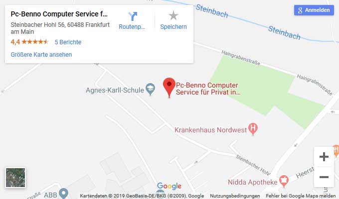 Bild Google Maps Screenshot